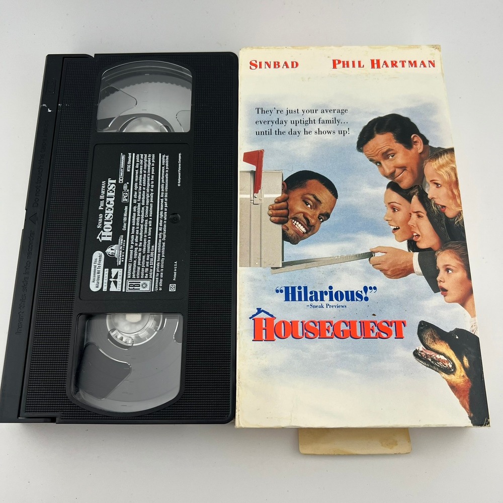 Houseguest VHS 1995 Sinbad Phil Hartman Comedy Movie Tape
